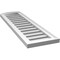 Ekena Millwork Arch Top Surface Mount PVC Gable Vent: Non-Functional, w/2"W x 1-1/2"P Brickmould Frame, 12"W x 38"H GVPAR12X3802SN - alternate 2